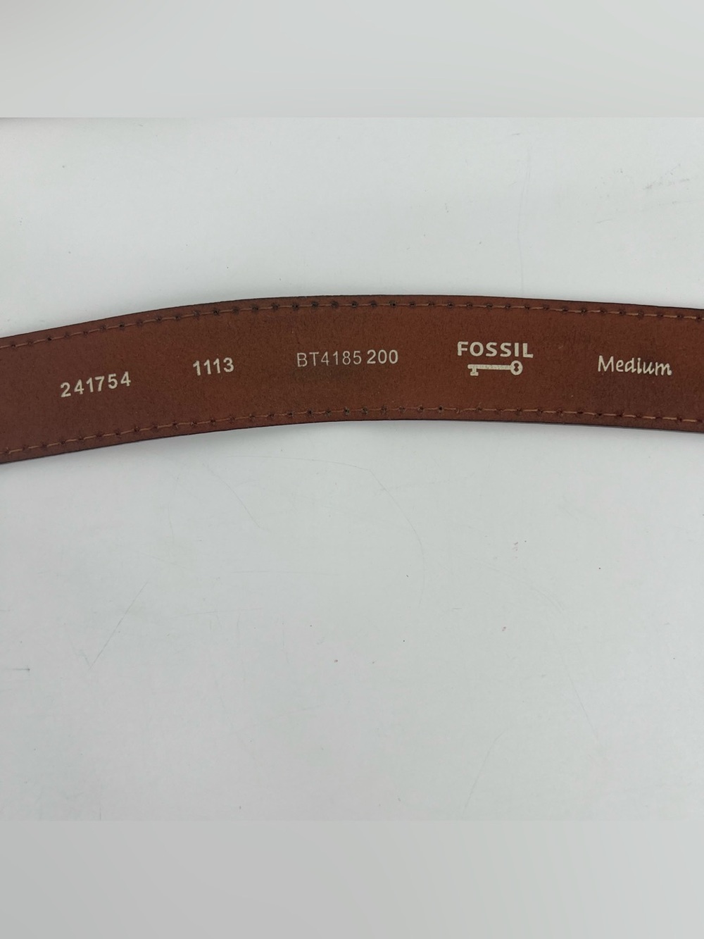 Fossil Leather Belts Women’s Medium Y2K Boho Embroidered Studded Solid - Picture 6 of 11